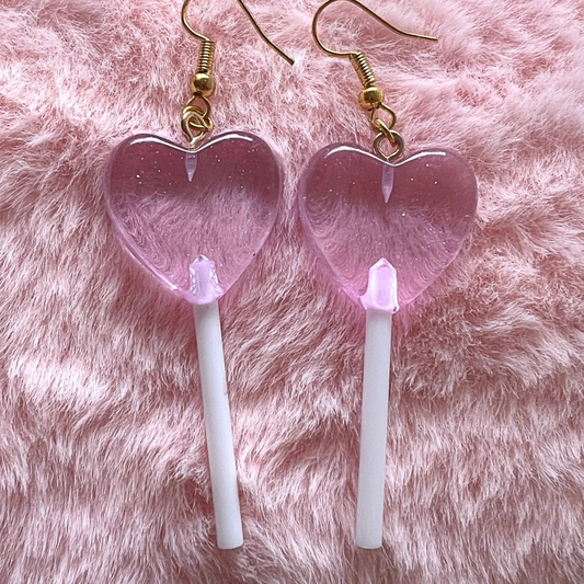 Lavender Lollipop Earrings