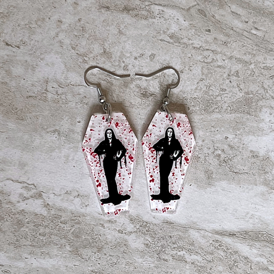 Morticia Coffin Babe Earrings