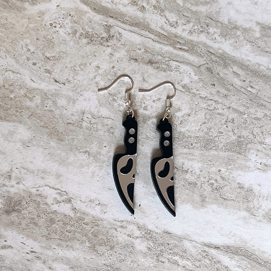 Scream Dagger Earrings