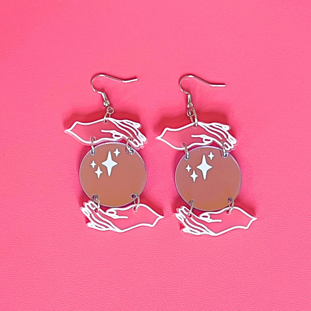 Crystal Ball Earrings